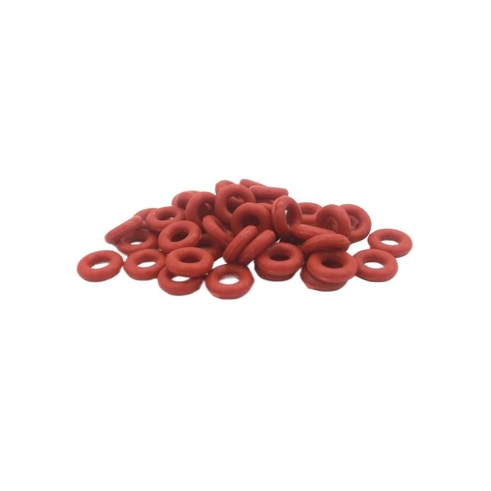 50pcs Red Silicon o Type Seal 1mm Thickness 4mm-35mm OD VMQ O-Ring Seal Gasket Good Elasticity 55Shore O Type Ring Seal Gasket(11x9x1mm)