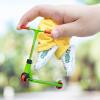 Apujent Metal Alloy Finger Scooter Set with Pants Shoes and Tools, Interactive Detachable Fingers Training Sports, Educational Fingertips Movement Toys Party Favors for Skateboarder, Kids, Adults view 4