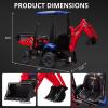 12V JCB Kids Ride-On Excavator, 4-in-1 Transformable Construction Toy with Remote Control, Front Loader & Digger, Ride-On Car for Outdoor Play view 4