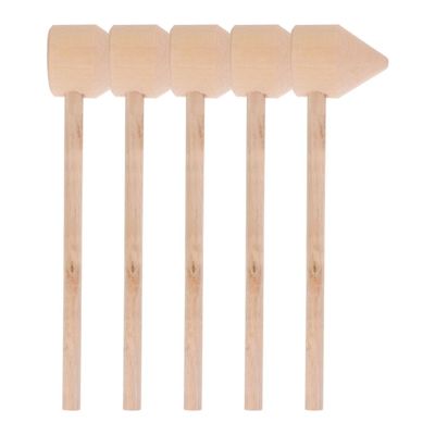 Uonlytech 5pcs Mini Wooden Hammers Small Mallets for Boys and Hand Training Dexterity Development Lightweight Play Tools