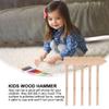 Uonlytech 5pcs Mini Wooden Hammers Small Mallets for Boys and Hand Training Dexterity Development Lightweight Play Tools view 4