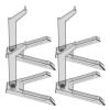 Abaodam 4pcs Plastic Doll Display Stands for Models Compatible with Sd Q Version Figures Easy Assembly Flexible Multimodel Holder view 1