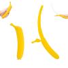 16 Retractable Banana Sword - 3D Printed Durable Flick Toy for Stress Relief & Fidget Fun, Role-Play Prop, All Ages Play Sword (Yellow) view 1