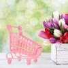 BESPORTBLE 2pcs Mini Shopping Cart for Cute Pink Plastic Miniature Trolleys Accessories for Cognitive Development Desktop Photo Props and Play view 4