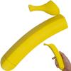16 Retractable Banana Sword - 3D Printed Durable Flick Toy for Stress Relief & Fidget Fun, Role-Play Prop, All Ages Play Sword (Bright Yellow) view 2