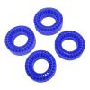 4PCS RC Inserts Fit for 1.0 Inch Tires, Silicone RC Wheel Insert for 1/10 RC Crawler Car, Superior Side Wall Support with Wear Proof Design, Excellent Traction for Various Terrains (Blue) view 2