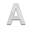 4 Inch Alphabet Letters A-Z Wall Sticker, Mirror Acrylic Personalized Wall Decor for Home Office Craft & DIY (Silver - A) view 1