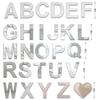 4 Inch Alphabet Letters A-Z Wall Sticker, Mirror Acrylic Personalized Wall Decor for Home Office Craft & DIY (Silver - A) view 3