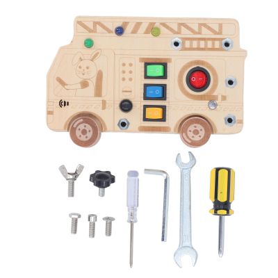AETHYLC Light Up Switch Board Toy Early Learning Sensory Kit for Toddlers Teaches Traffic Rules, Boosts Hand-Eye Coordination Motor Skills