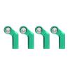 4 Set RC Link Rod End Alloy M4 Curved CW 7mm Ball Joint Head Set, RC Car Rod End Accessories, High Precision Alloy Material with Enhanced Control, Replacement Part for 1/10 Scale M (Green) view 4