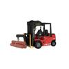 WOWOBONTOY RC Forklift, 1/24 Scale 2.4G 11CH Heavy-Duty Remote Control Construction Vehicle with Spray Mist, LED Lights & Sound Effects, RTR Industrial Model for Adult and Youth (Red) view 2