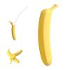 3D Printed Plastic Banana Wand,Extendable Banana Sword,Retractable Banana Shaped Stretchable Toy,Funny Prop Sword Toys for Stress Relief Holiday Role-Playing Prop Toy for Man Women (White) view 1
