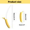 3D Printed Plastic Banana Wand,Extendable Banana Sword,Retractable Banana Shaped Stretchable Toy,Funny Prop Sword Toys for Stress Relief Holiday Role-Playing Prop Toy for Man Women (White) view 2