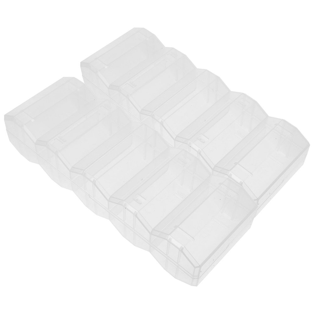 FOYTOKI 2pcs Transparent Poker Chip Case Large-capacity Plastic Storage Box Portable Holder for Poker Chips and Card Game Accessories