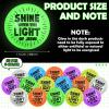 Hollowfly 100 Pcs VBS 2026 Gifts Christian Glow in The Dark Bouncy Balls Bulk 1.1 Inch Shine with The Light of Jesus Illumination Sunday School Prize Christian Gifts for Kids Church Supplies view 2