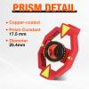 Copper-Coated Mini Prism with Adapter, +17.5mm Constant Prism for Total Station, with Bubble Level for Tunnel Mine Construction view 2