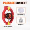 Copper-Coated Mini Prism with Adapter, +17.5mm Constant Prism for Total Station, with Bubble Level for Tunnel Mine Construction view 3