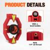 Copper-Coated Mini Prism with Adapter, +17.5mm Constant Prism for Total Station, with Bubble Level for Tunnel Mine Construction view 4