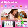 MOMILLA Toys Kids Smart Phone for Girls, 3.97 Cell Toy Phone with Dual Cameras, Stickers & Frames, Mini Toddler Play with 200+ Games, 16GB Storage, Christmas Birthday Gift for Kids Age 3-10 view 3