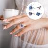 HAKIDZEL 4pcs Thermochromic Animal Mood Rings Color Changing Finger Rings Lightweight Cartoon Style for Holiday Party and Daily Wear view 2