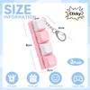 2 Pcs Keyboard Clicker Fidget Toy, Cute Pink Keyboard Fidget Toy for Adult, 4 Keys Anxiety Toy Keyboard Keychain for Stress Relief Pass Time view 2