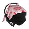 Baby Car Seat Canopy Cover for Mom, Soft Breathable Nursing Breastfeeding Covers Multi Use Stroller Sun Shade Newborn Shower GiftFunny Pink Pig Face view 4
