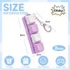 2 Pcs Cute Keyboard Fidget Toy - 4 Keys Decompression Keyboard Clicker Fidget for Adult with Keychain for Stress Relief Pass Time view 2