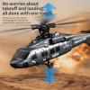 Authticar K200 RC Helicopter, U9901 Black Hawk RC Military Helicopter, 6 Channel Helicopters with 6G Gyro Stable Flight, One Key Function, Anti-Crash, Brushless Motor for Beginners & Pros (Grey) view 4
