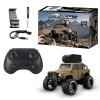 Authticar 1:64 Alloy RC Crawler Car with 480P Camera, WiFi APP Control, Gravity Sensing, Auto Demo, Cruise Control, Lights, Photo Video, 2.4GHz Mini Remote Control Vehicle (Yellow) view 1