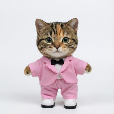 Suitable for 10-17 cm Trendy Doll Clothes, Small Fresh Style (excluding Dolls) (Fashion Suit Three-Piece Set (Pink))