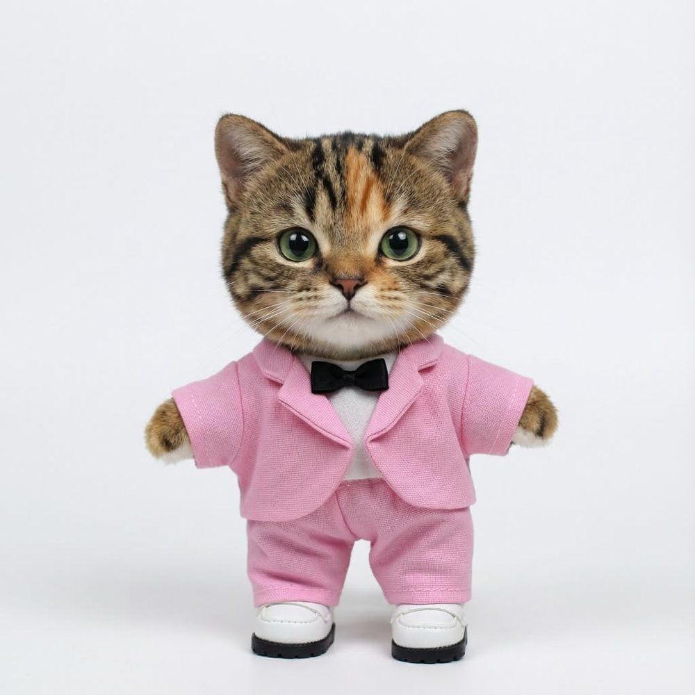 Suitable for 10-17 cm Trendy Doll Clothes, Small Fresh Style (excluding Dolls) (Fashion Suit Three-Piece Set (Pink))