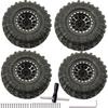 1.0 RC Wheels and Tires for Axial SCX24 Gladiator Bronco C10 Deadbolt AX24 TRX4M FCX24 Upgrade 1/24 1/18 RC Crawler Car 4 pcs/Set(Black) view 2