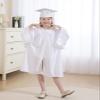 5 set Preschool & Kindergarten Graduation Cap and Gown, Shiny Kids Graduation gown with Tassel 2026+2027 Charm White view 4