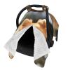 Baby Car Seat Canopy Cover for Mom, Soft Breathable Nursing Breastfeeding Covers Multi Use Stroller Sun Shade Newborn Shower GiftPomeranian Dog view 2