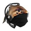 Baby Car Seat Canopy Cover for Mom, Soft Breathable Nursing Breastfeeding Covers Multi Use Stroller Sun Shade Newborn Shower GiftPomeranian Dog view 4
