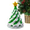 3D Printed Multicolor Christmas Tree Spiral Stacking, Enhances Focus, Red, Green, White, Fidget Christmas Tree Toy, Holiday Fidget Ornament, Lightweight, for Home, Adults view 2