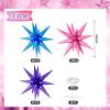 10PCS 22Inch Star Explosion Foil Balloons, Large Blue Purple Pink Balloon, Spike Star Balloons for Birthday, Graduation, Wedding & Party Decorations view 2