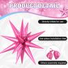 10PCS 22Inch Star Explosion Foil Balloons, Large Blue Purple Pink Balloon, Spike Star Balloons for Birthday, Graduation, Wedding & Party Decorations view 3