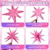 10PCS 22Inch Star Explosion Foil Balloons, Large Blue Purple Pink Balloon, Spike Star Balloons for Birthday, Graduation, Wedding & Party Decorations view 4
