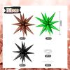 10PCS 22Inch Star Explosion Foil Balloons, Large Black Green Brown Balloon, Spike Cone Game Theme Star Balloons for Birthday, Graduation, Wedding & Party Decorations view 2