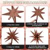 10PCS 22Inch Star Explosion Foil Balloons, Large Black Green Brown Balloon, Spike Cone Game Theme Star Balloons for Birthday, Graduation, Wedding & Party Decorations view 4