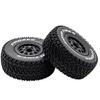 12mm Hex RC Wheels and Tires 1/10 RC Off-Road Car RC Truck Tires RC Short Course Truck Tires for 1/10 Slash 2WD/44 F-150 Axial Losi Redcat Rc4wd HSP Tamiya HPI Kyosho 4PCS/Set(Black) view 3