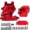 Alloy Front Rear Diff Gearbox Case Set with Bearing AR310854 for ARRMA 1/7 Felony/Fireteam/Infraction/Mojave 6S,1/8 Outcast/Talion/Typhon/Kraton/Notorious 6S Upgrade Parts 2 Sets (Red) view 2