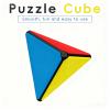 1x1x1 Pyramid Speed Cube, Classic Black Triangle Puzzle Cube view 2