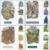 3D Scene Sticker Book Adult Therapy, 4 Sets DIY 3D House Stickers Make Your Own Warm Home, Supermarket, Coffee Shop, Music Bar, Cute Cartoon Scene Stickers for Adult Kids Relief Stress Pass The Time view 3