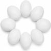 10PCS Simulation Egg White Plastic Fake Eggs DIY Easter Ornaments Painting and Realistic Egg Crafts for Party Home Decor view 1