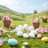 10PCS Simulation Egg White Plastic Fake Eggs DIY Easter Ornaments Painting and Realistic Egg Crafts for Party Home Decor view 3