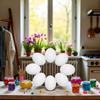 10PCS Simulation Egg White Plastic Fake Eggs DIY Easter Ornaments Painting and Realistic Egg Crafts for Party Home Decor view 4