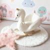 Jessruly Plush Unicorn Rocking Horse Soft Ride-On Rocker with Wooden Frame, Magical Unicorn Design for Imaginative Play (Swan) view 2