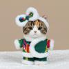 Suitable for 10-17 cm Trendy Doll Clothes, Small Fresh Style (excluding Dolls) (Three-Piece Set of Large Flower Jacket (Green).) view 1